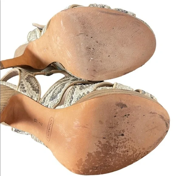 COACH, Alba, snakeskin,heels - Picture 7 of 8